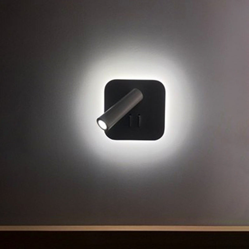 Contemporary Style Simplicity Wall Sconce Metal Shade Reading Lamp for Bedroom