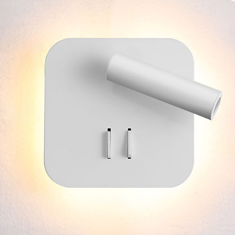 Contemporary Style Simplicity Wall Sconce Metal Shade Reading Lamp for Bedroom