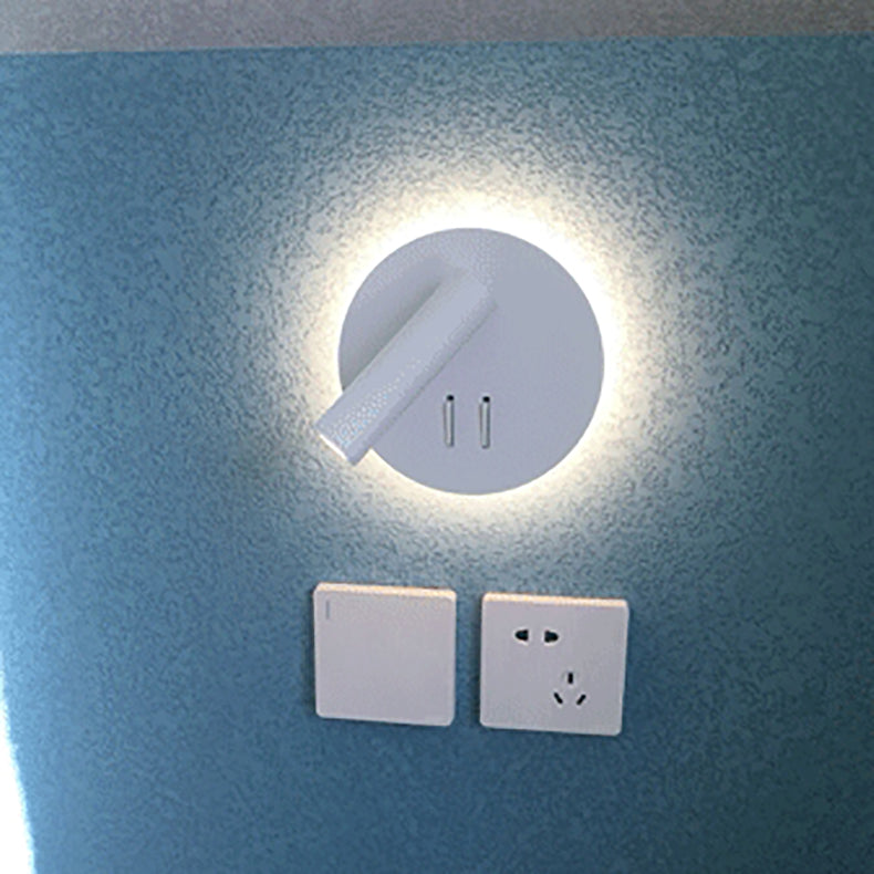 Contemporary Style Simplicity Wall Sconce Metal Shade Reading Lamp for Bedroom
