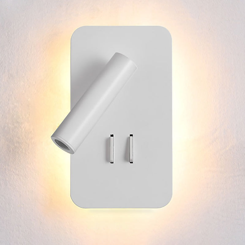 Contemporary Style Simplicity Wall Sconce Metal Shade Reading Lamp for Bedroom