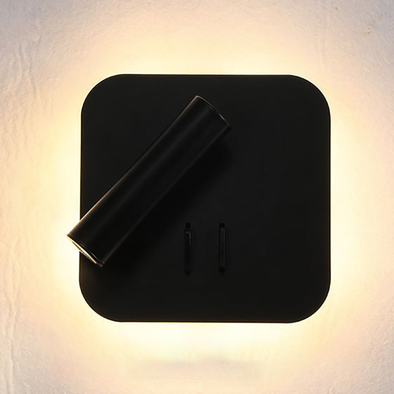 Contemporary Style Simplicity Wall Sconce Metal Shade Reading Lamp for Bedroom