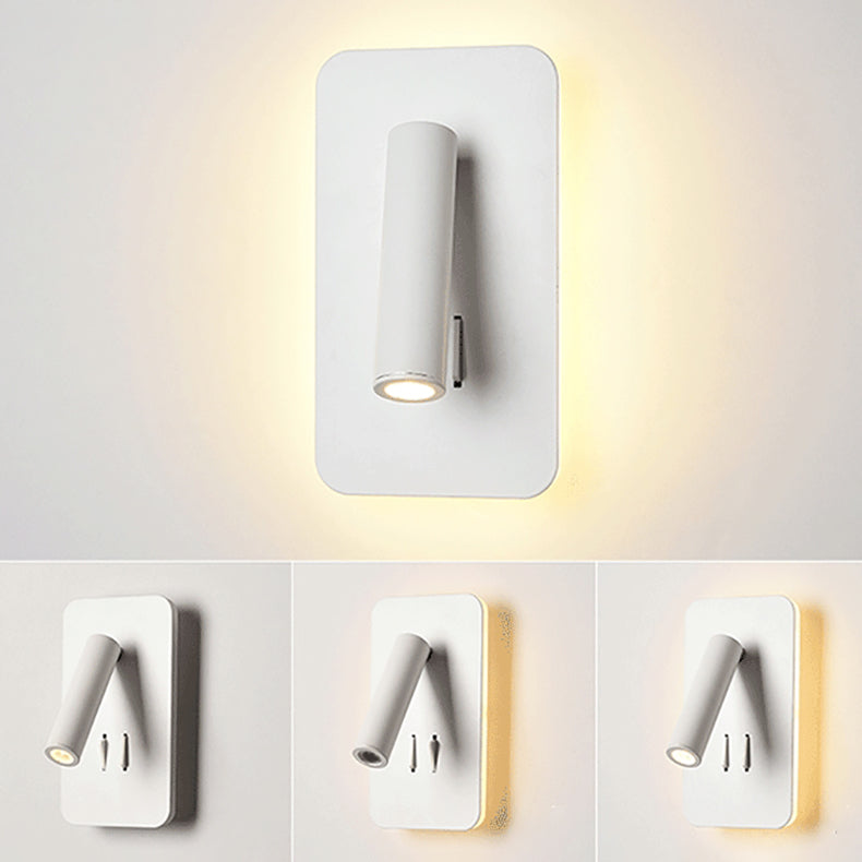 Contemporary Style Simplicity Wall Sconce Metal Shade Reading Lamp for Bedroom