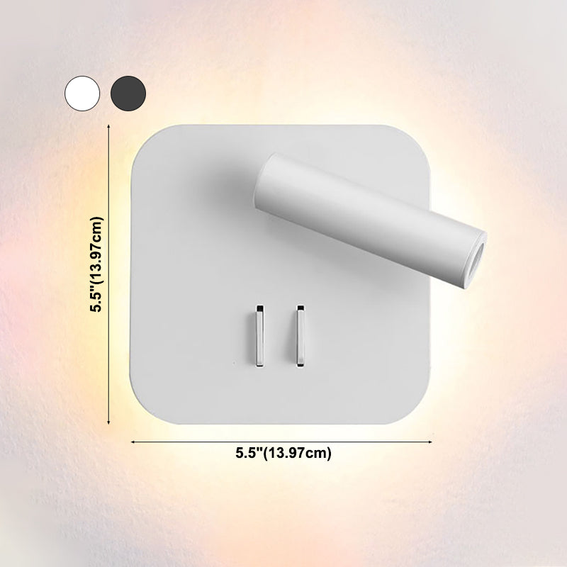 Contemporary Style Simplicity Wall Sconce Metal Shade Reading Lamp for Bedroom