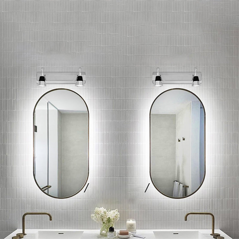 Lámpara de espejo de maquillaje simple moderna Fixia de lámpara de espejo giratorio para baño de baño