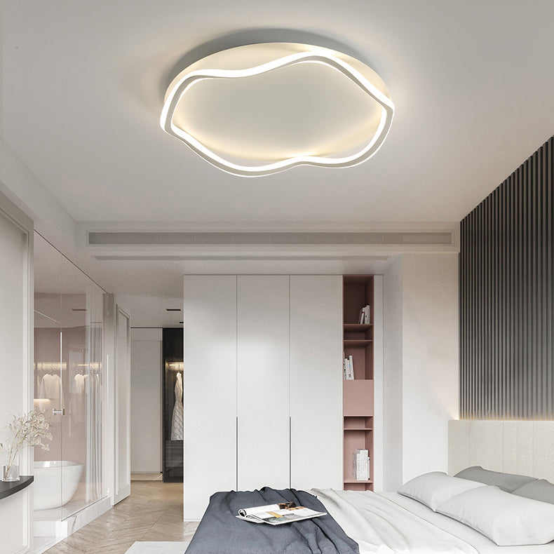 Aluminum Simplicity Flush Mount Ceiling Light Fixtures for Living Room Dining Room