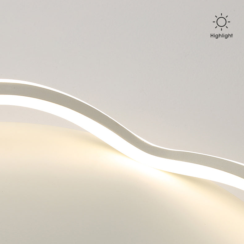 Aluminum Simplicity Flush Mount Ceiling Light Fixtures for Living Room Dining Room