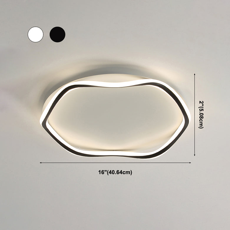 Aluminum Simplicity Flush Mount Ceiling Light Fixtures for Living Room Dining Room