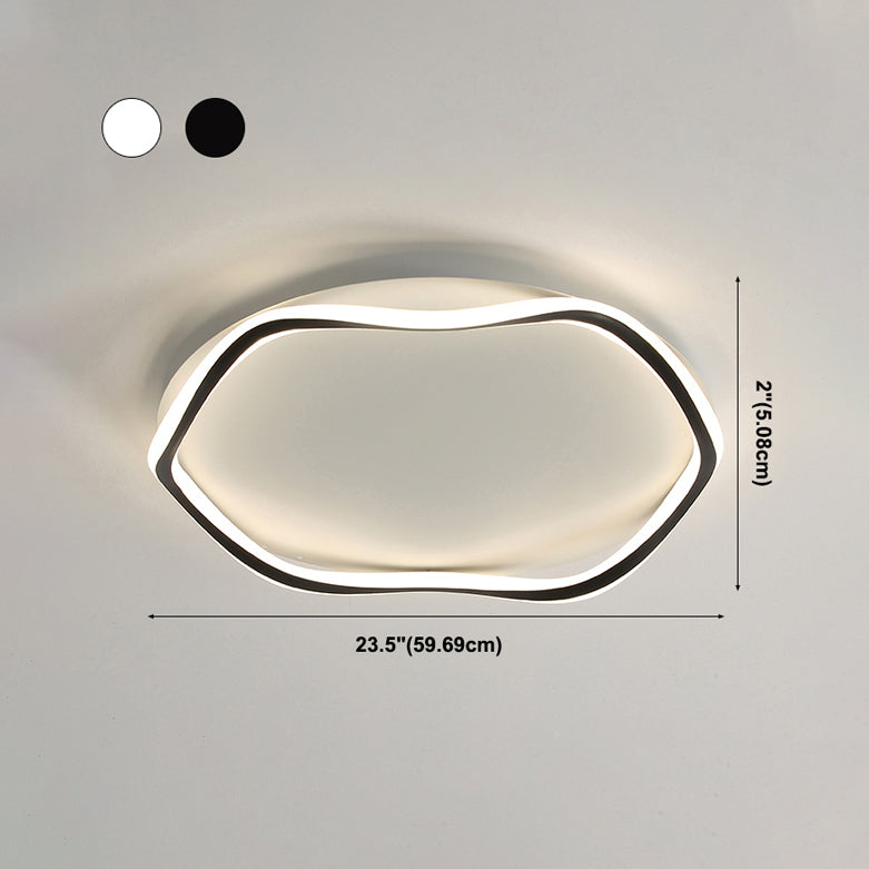 Aluminum Simplicity Flush Mount Ceiling Light Fixtures for Living Room Dining Room