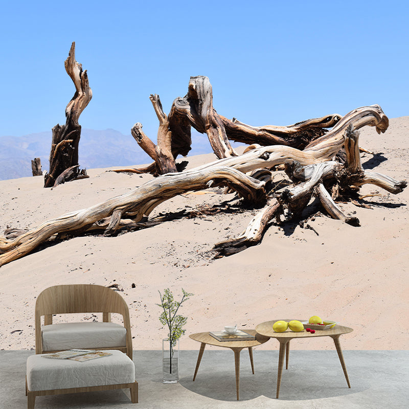 Horizontal Photography Desert Mural Environment Friendly Wallpaper for Home Decor
