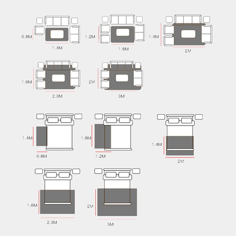 Black Modern Rug Blended Striped Rug Non-Slip Backing Rug for Home Decor