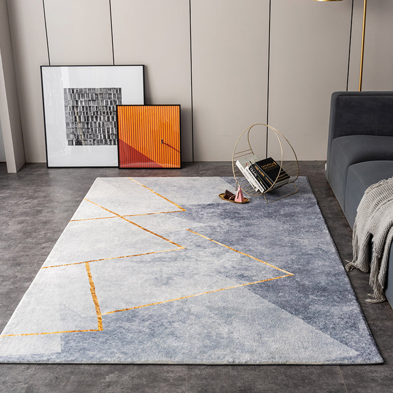 Reddish Brown Graphic Carpet Blending Modern Carpet Washable Carpet for Home Decor