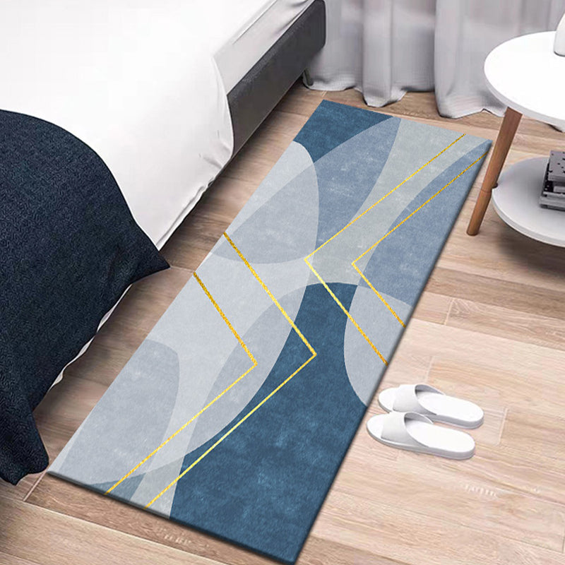 Gray Contemporary Carpet Blending Graphic Carpet Stain Resistant Carpet for Drawing Room