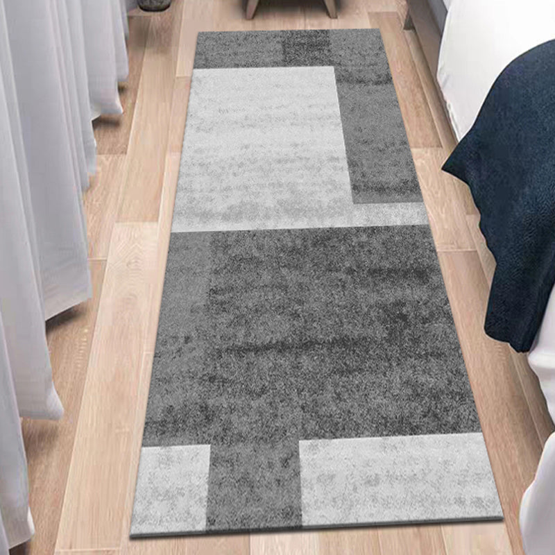 Gray Contemporary Carpet Blending Graphic Carpet Stain Resistant Carpet for Drawing Room