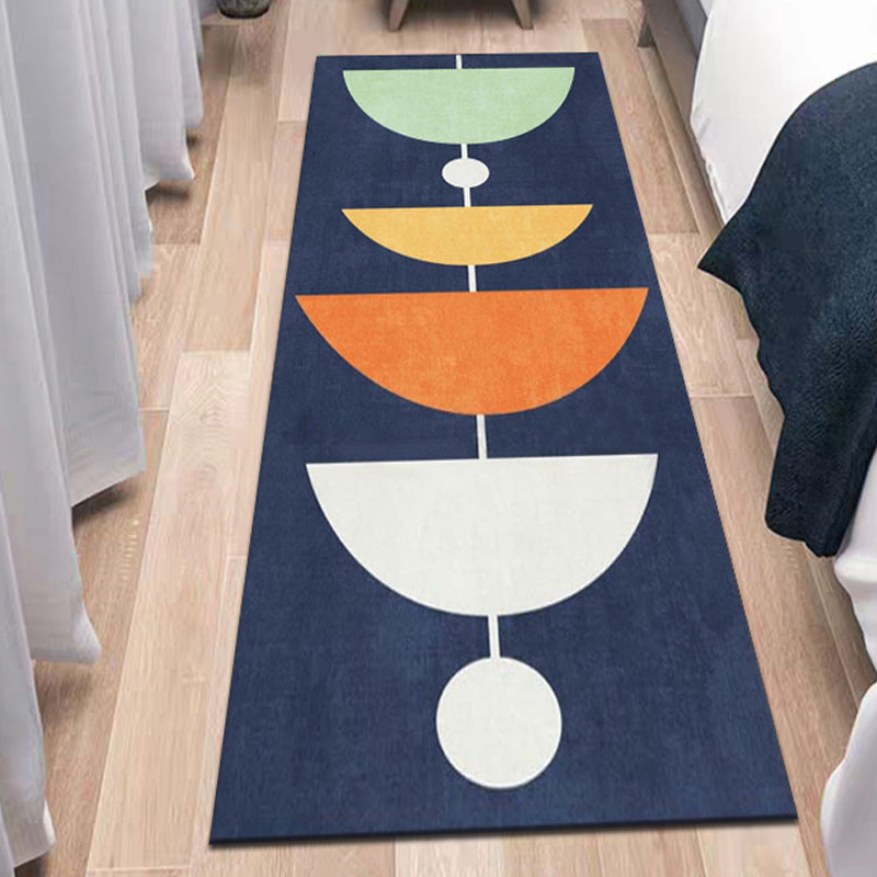 Gray Contemporary Carpet Blending Graphic Carpet Stain Resistant Carpet for Drawing Room