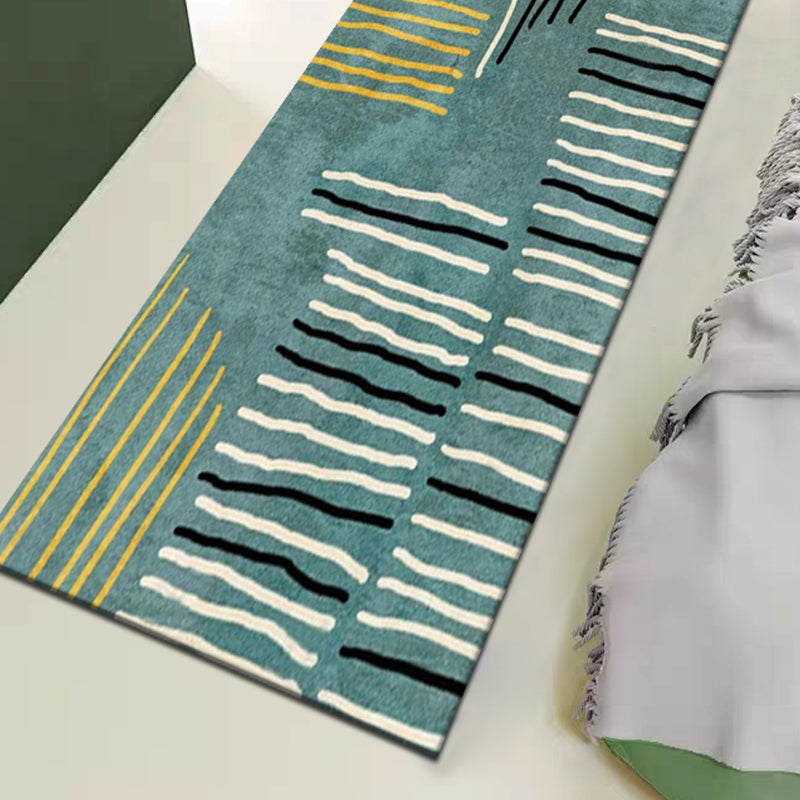 Gray Contemporary Carpet Blending Graphic Carpet Stain Resistant Carpet for Drawing Room