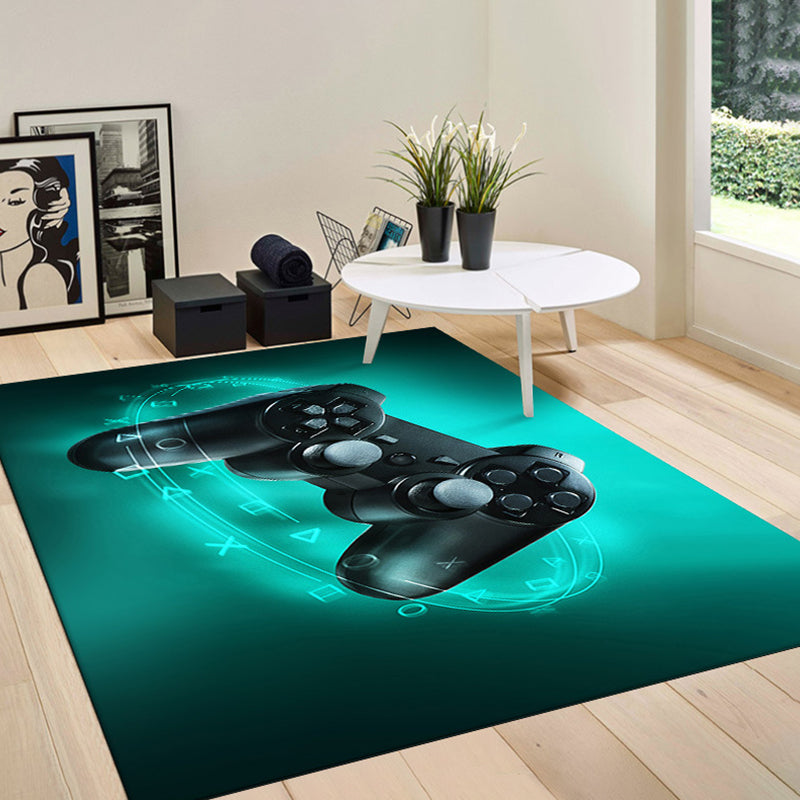 Trendy Area Rug Simplicity Game Pad Pattern Carpet Stain Resistant Polyester Area Rug for Home Decor