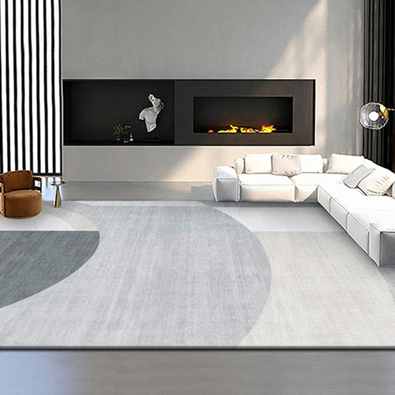 Tappeto moderno marrone scuro che miscela un tappeto a colori non slip tappeto per arredamento per la casa