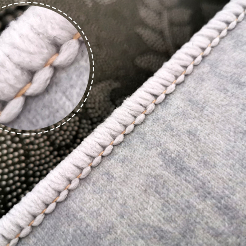 Tappeto moderno marrone scuro che miscela un tappeto a colori non slip tappeto per arredamento per la casa