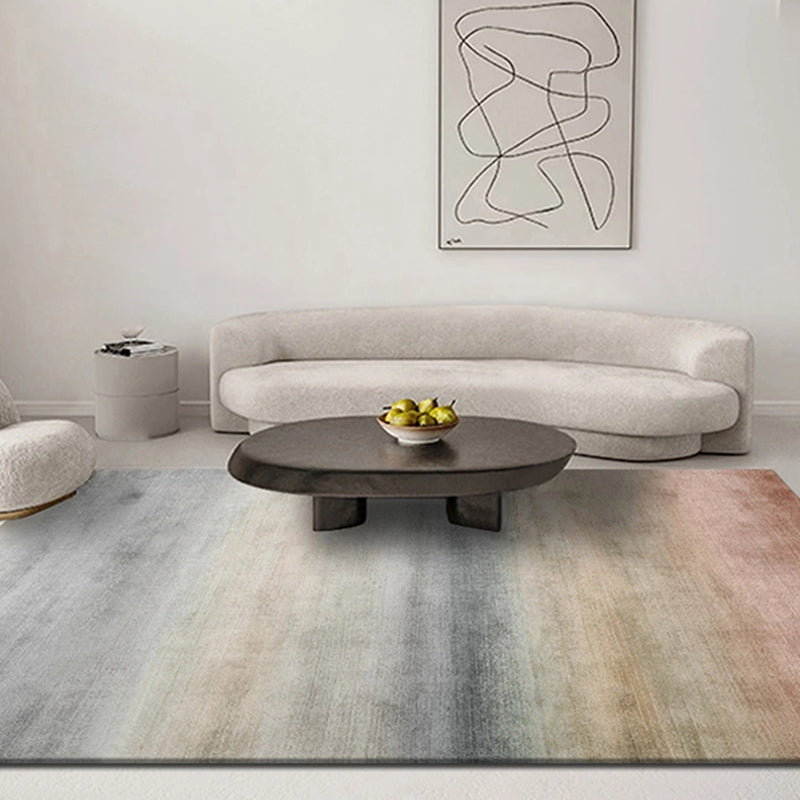 Gray Gradient Rug Blending Modern Rug Non-Slip Backing Rug for Living Room