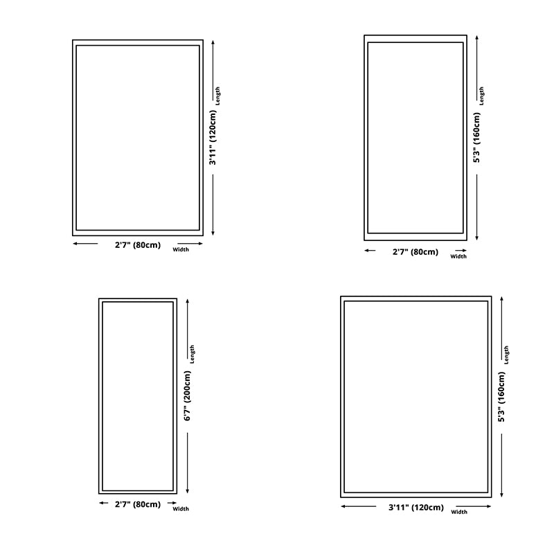 Gray Gradient Rug Blending Modern Rug Non-Slip Backing Rug for Living Room