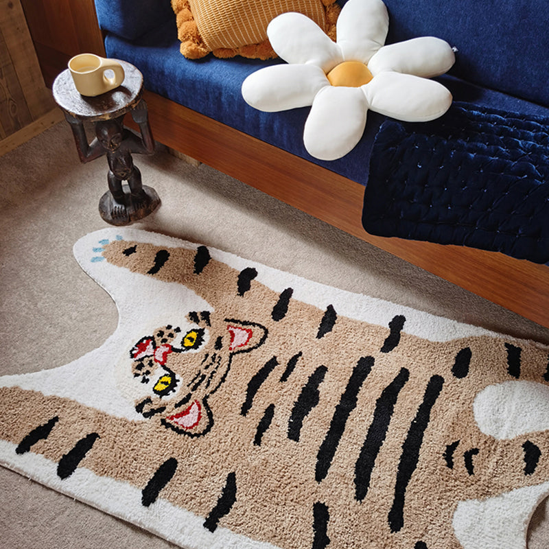 Trendy Washable Carpet Comfort Animals Pattern Polyester Rug Stain Resistant Carpet for Home Decor