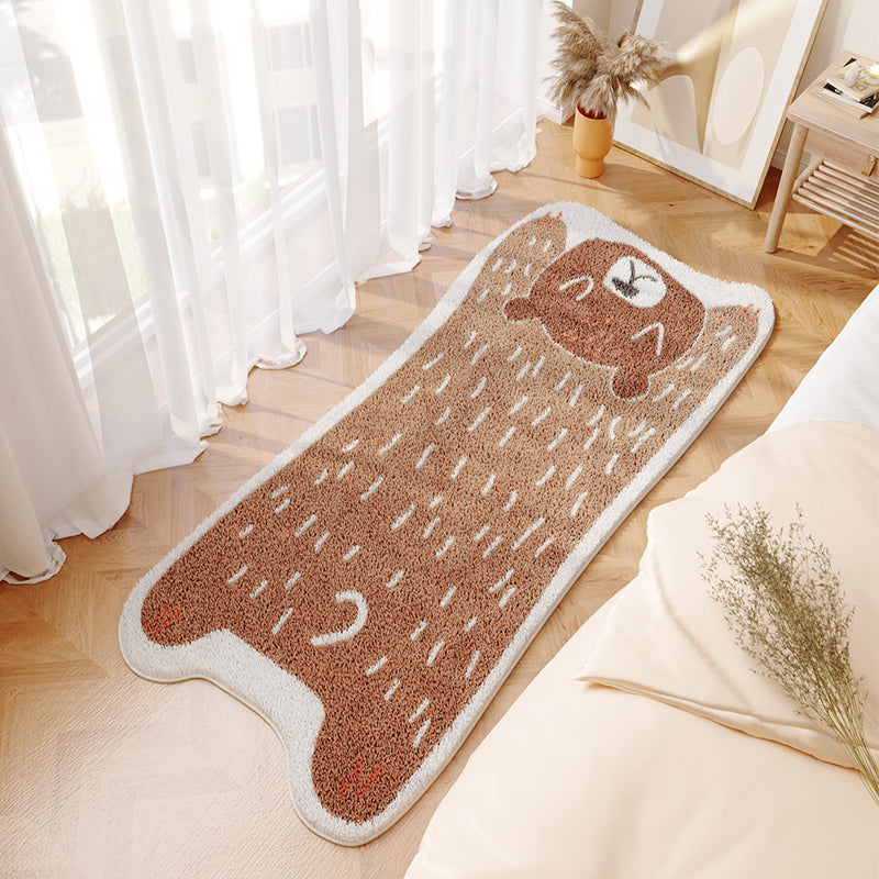 Tapis de tapis de zone lavable à la mode à la mode à la mode à la mode avec support sans glissement