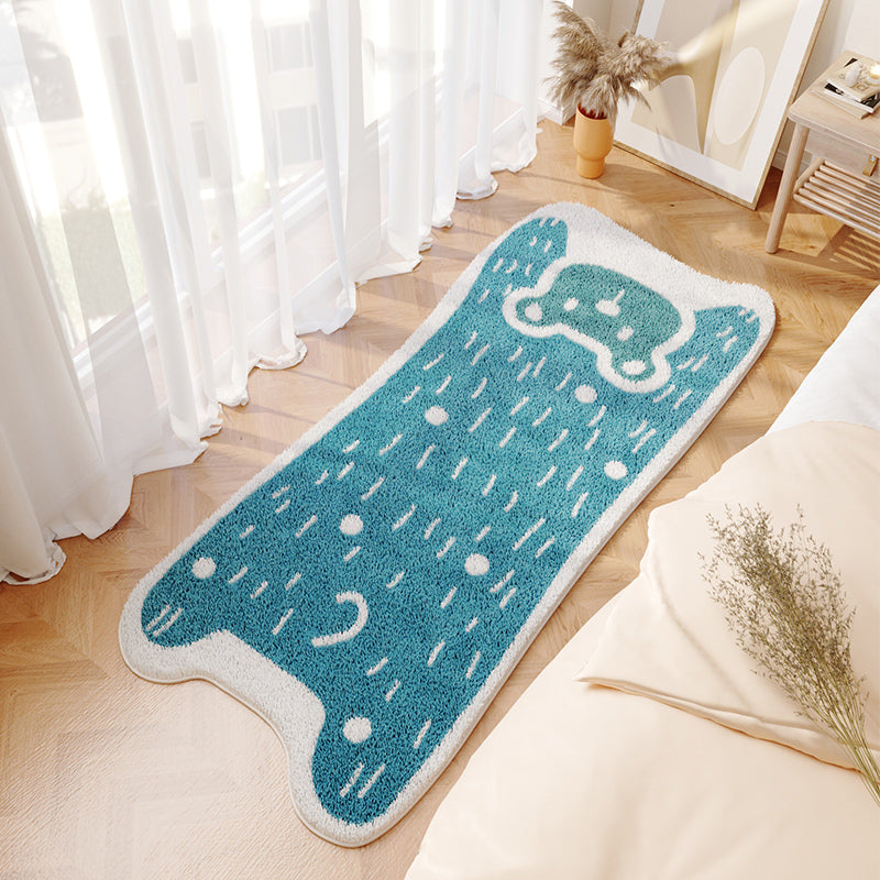Tapis de tapis de zone lavable à la mode à la mode à la mode à la mode avec support sans glissement
