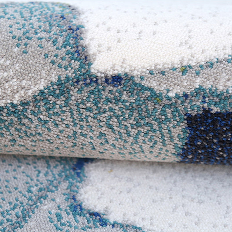 Gold Modern Area Carpet Polypropylene Graphic Carpet Washable Carpet for Living Room