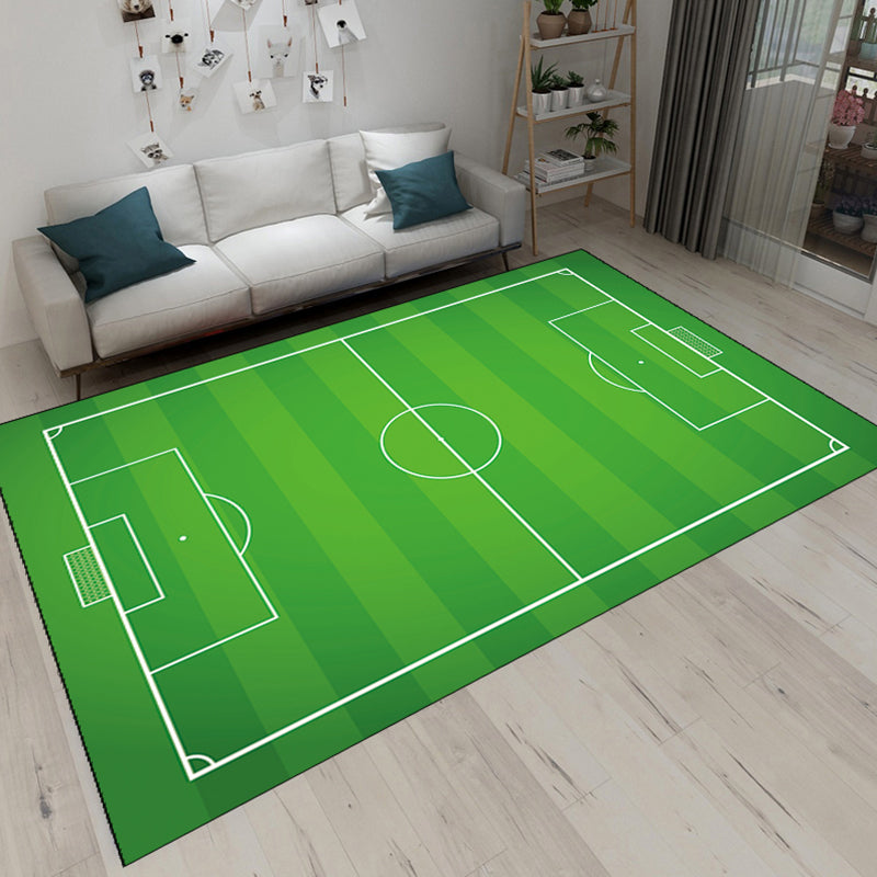 Fancy Court Pattern Area Rug Modern Polyester Area Carpet Stain Resistant Rug for Home Decor