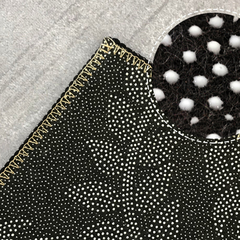 White Modern Carpet Polyester Abstract Pattern Carpet Washable Carpet for Home Decor