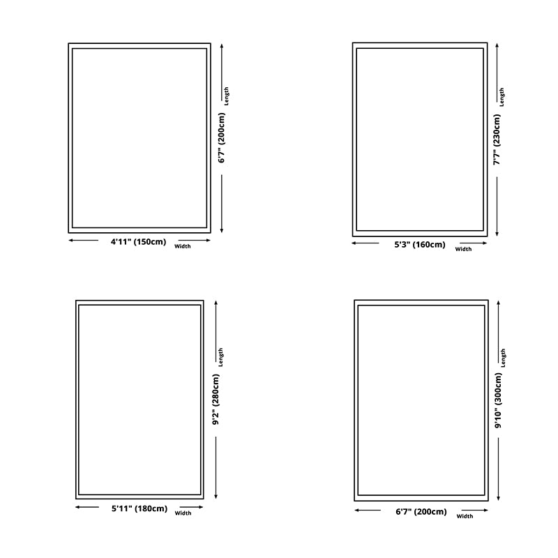 White Modern Carpet Polyester Abstract Pattern Carpet Washable Carpet for Home Decor