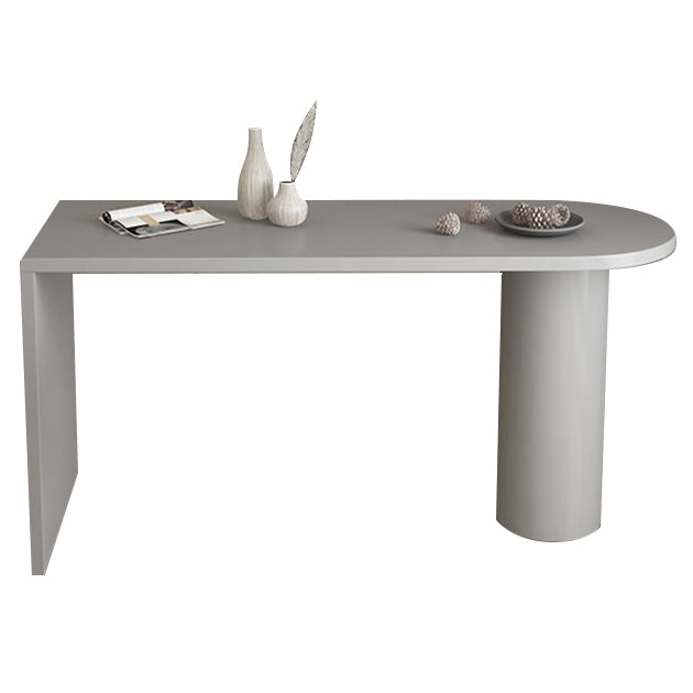 Free Form Solid Wood Four-Color Dining Table Simplicity Double Pedestal Table for Dining Room