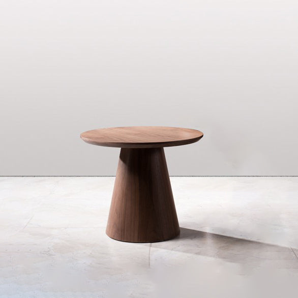 Solid Wood Contemporary Round Dining Table Wood Top Table for Kitchen