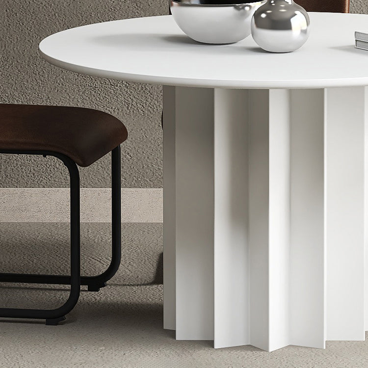 Moderner Standard-Küchen-Esstisch, runder Holz-Esstisch mit Sockel
