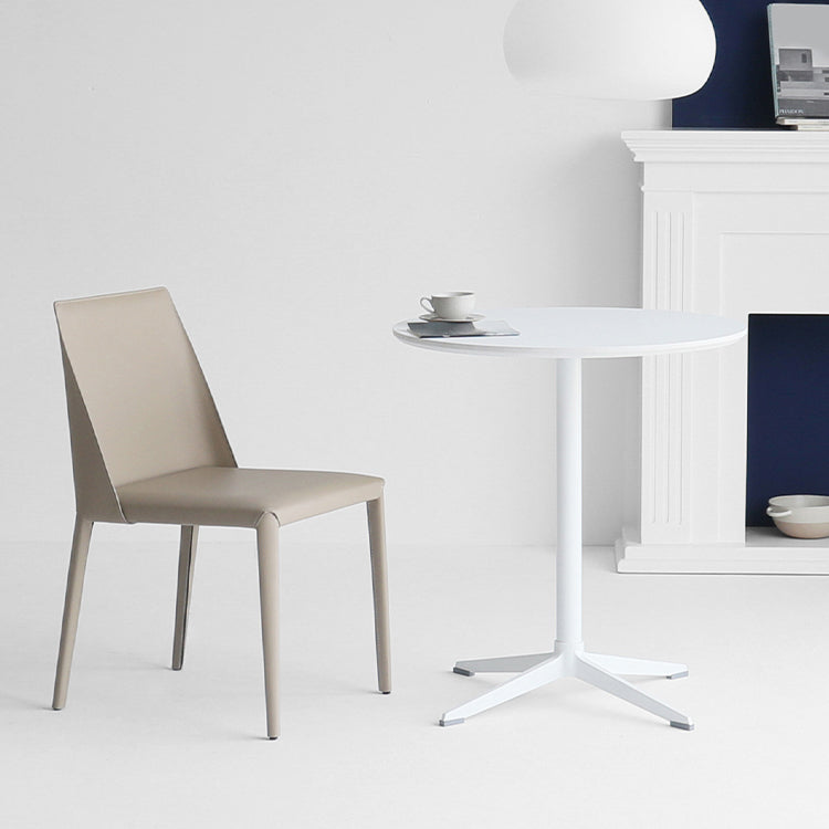 Contemporary Round Shape Dining Table Standard Kitchen Dining Table with Pedestal Base