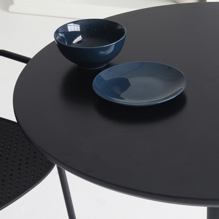Contemporary Round Shape Dining Table Standard Kitchen Dining Table with Pedestal Base