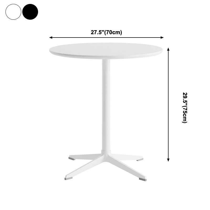 Contemporary Round Shape Dining Table Standard Kitchen Dining Table with Pedestal Base