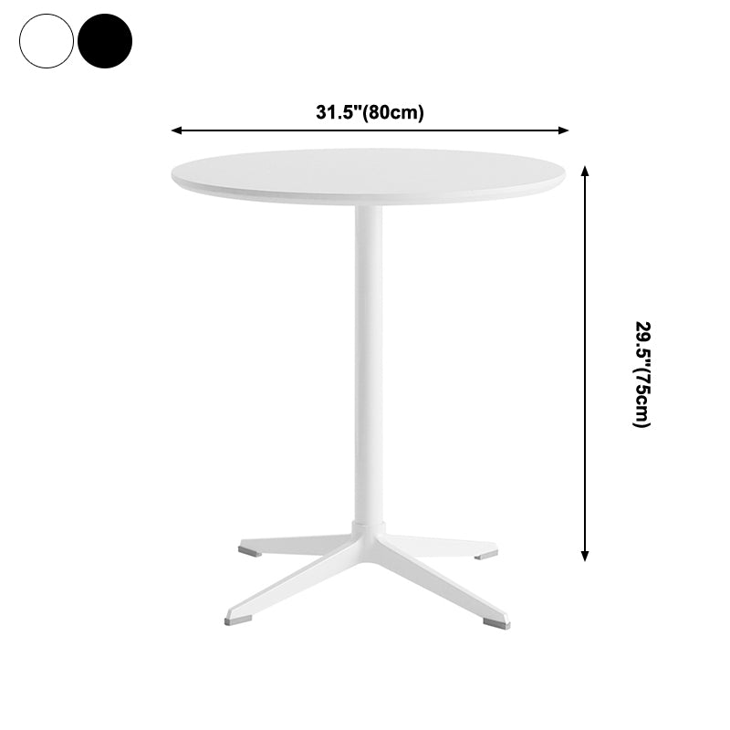Contemporary Round Shape Dining Table Standard Kitchen Dining Table with Pedestal Base