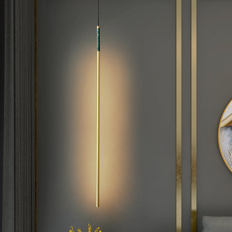 Eigentijdse hangende hanglamp lineaire vorm marmeren hanger voor woonkamer slaapkamer
