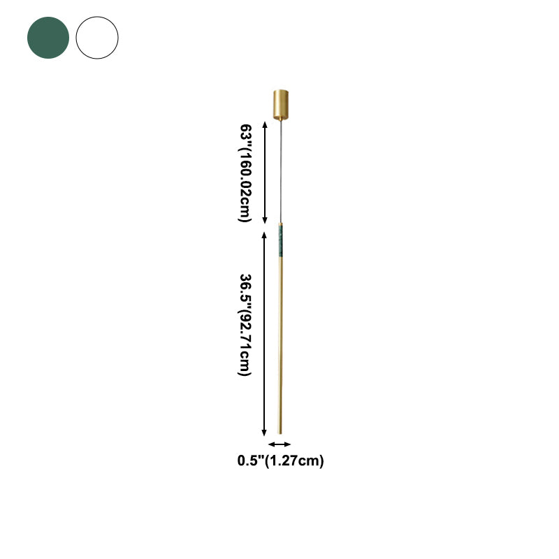 Eigentijdse hangende hanglamp lineaire vorm marmeren hanger voor woonkamer slaapkamer