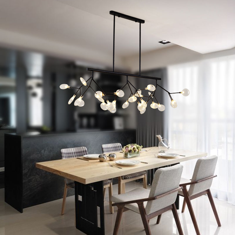 Modern Style Firefly Island Pendant Simple 27 Lights Island Light for Bedroom