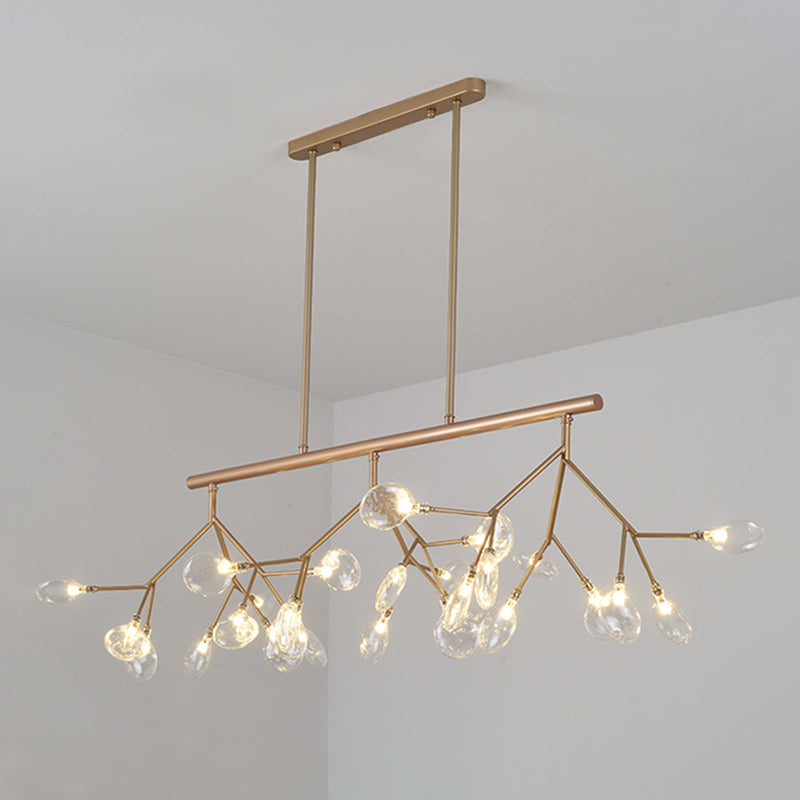 Modern Style Firefly Island Pendant Simple 27 Lights Island Light for Bedroom