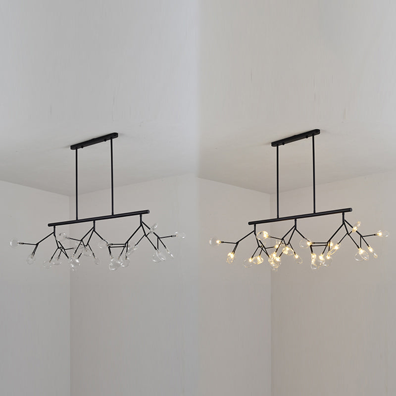 Modern Style Firefly Island Pendant Simple 27 Lights Island Light for Bedroom