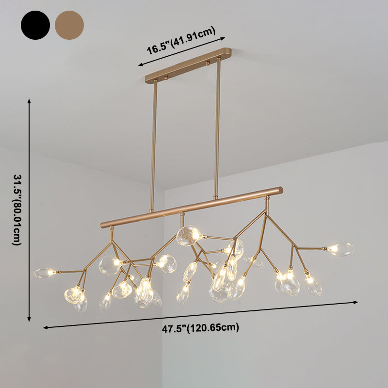 Modern Style Firefly Island Pendant Simple 27 Lights Island Light for Bedroom