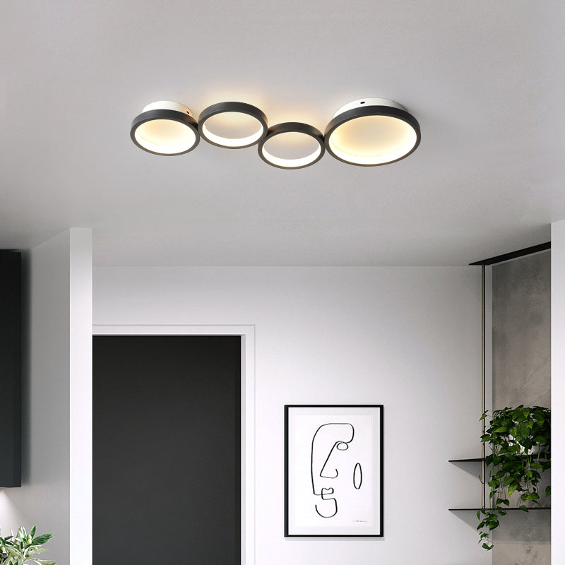 Modern Flush Mount Ceiling Light Aluminum LED Ceiling Light for Living Room