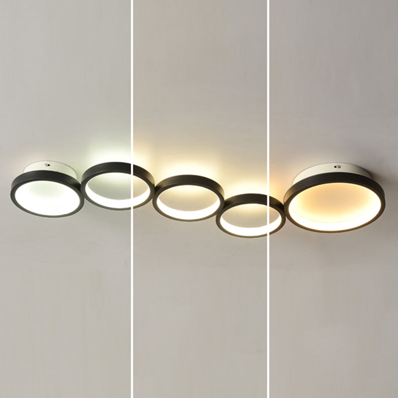 Modern Flush Mount Ceiling Light Aluminum LED Ceiling Light for Living Room