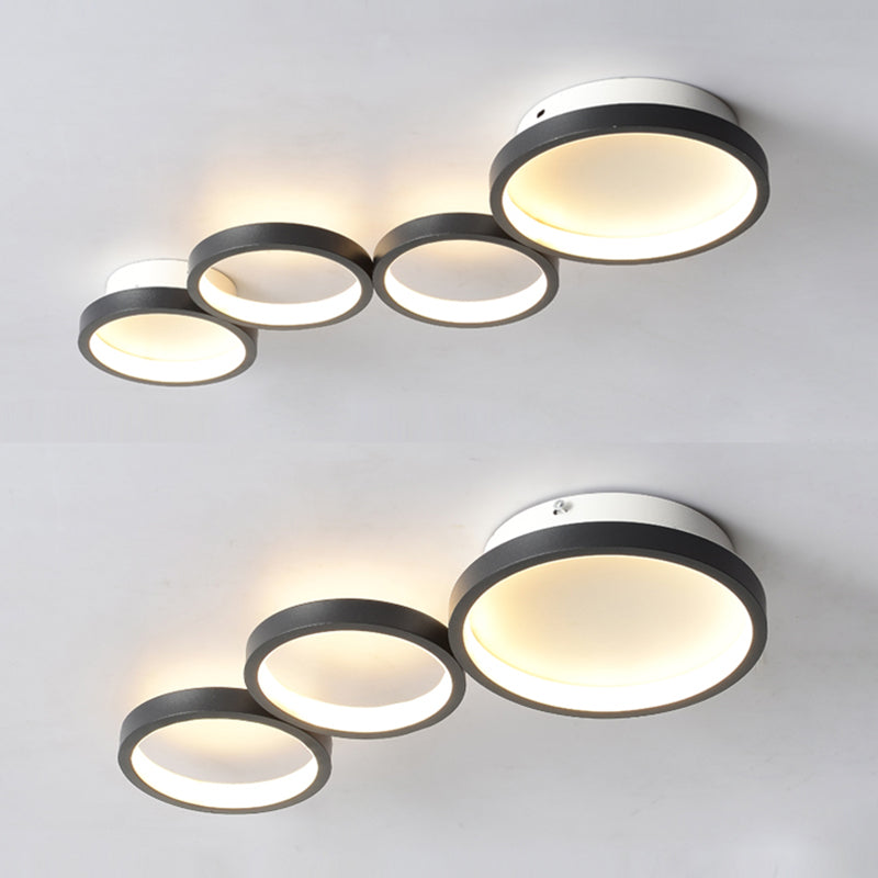 Modern Flush Mount Ceiling Light Aluminum LED Ceiling Light for Living Room