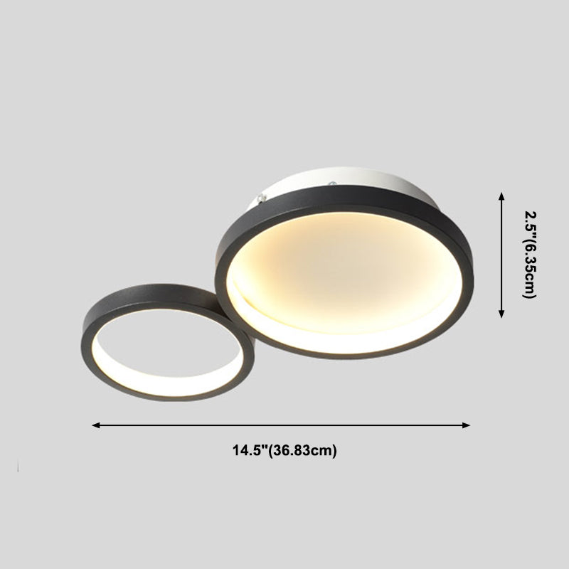 Modern Flush Mount Ceiling Light Aluminum LED Ceiling Light for Living Room