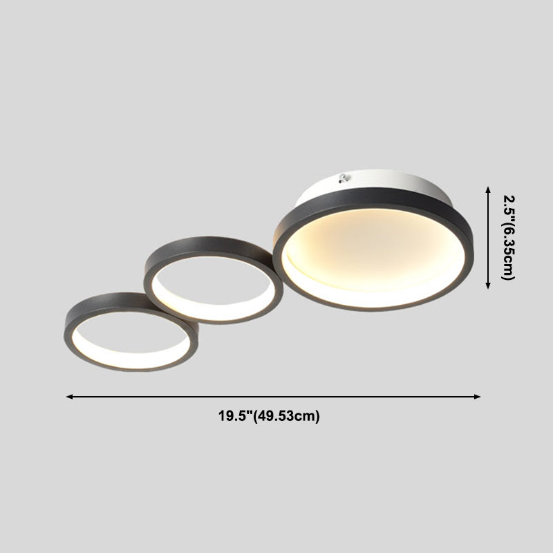 Modern Flush Mount Ceiling Light Aluminum LED Ceiling Light for Living Room