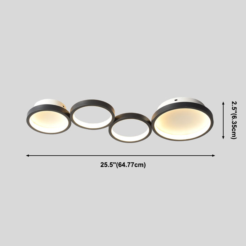 Modern Flush Mount Ceiling Light Aluminum LED Ceiling Light for Living Room